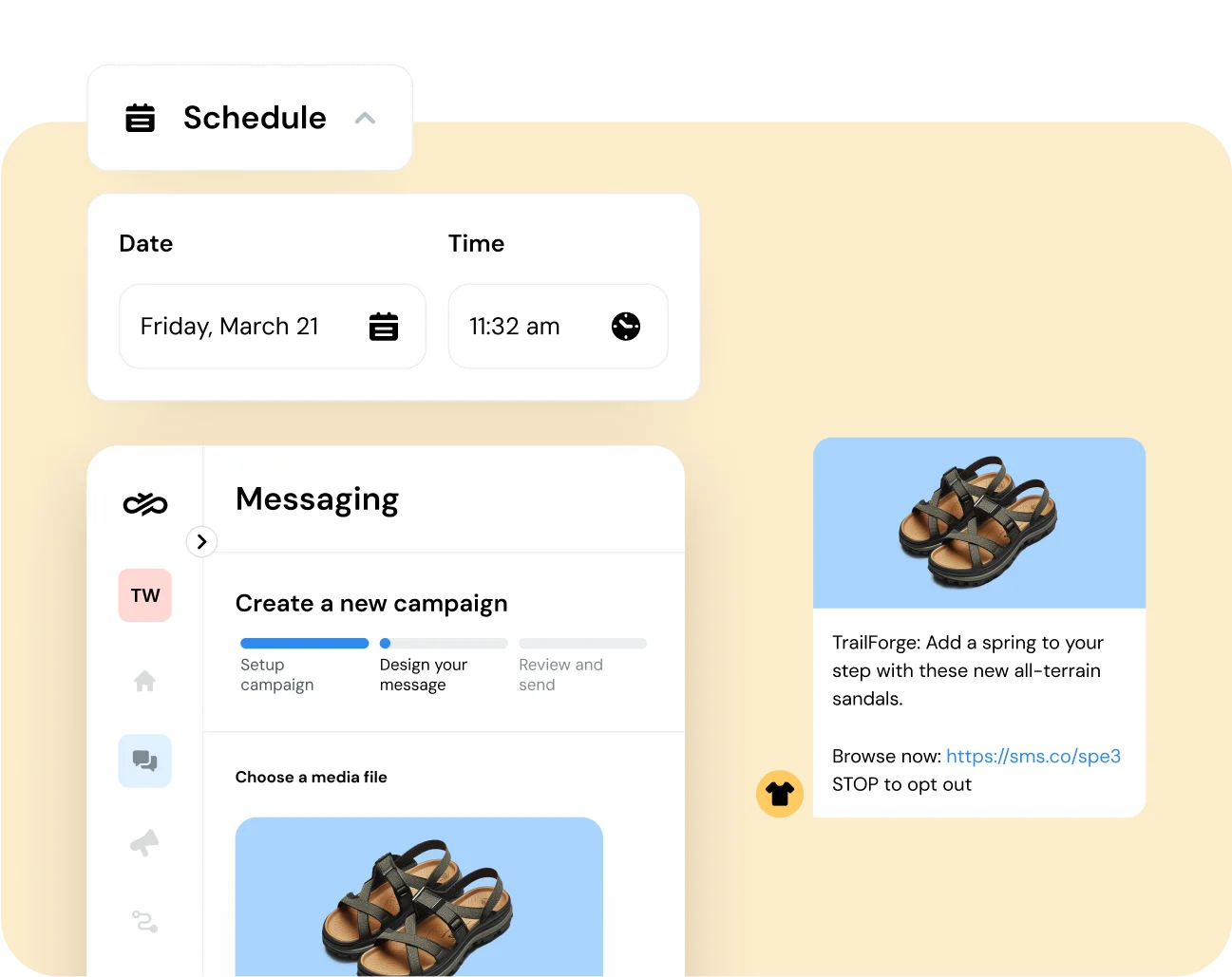 Image for Get setup and drive value from texting—faster