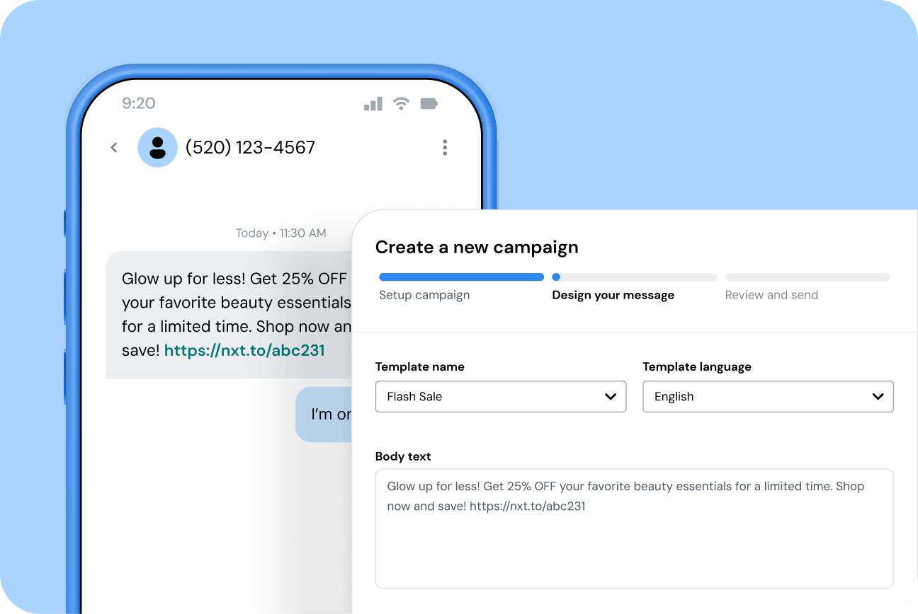Image for Reach and convert more customers worldwide with SMS and MMS