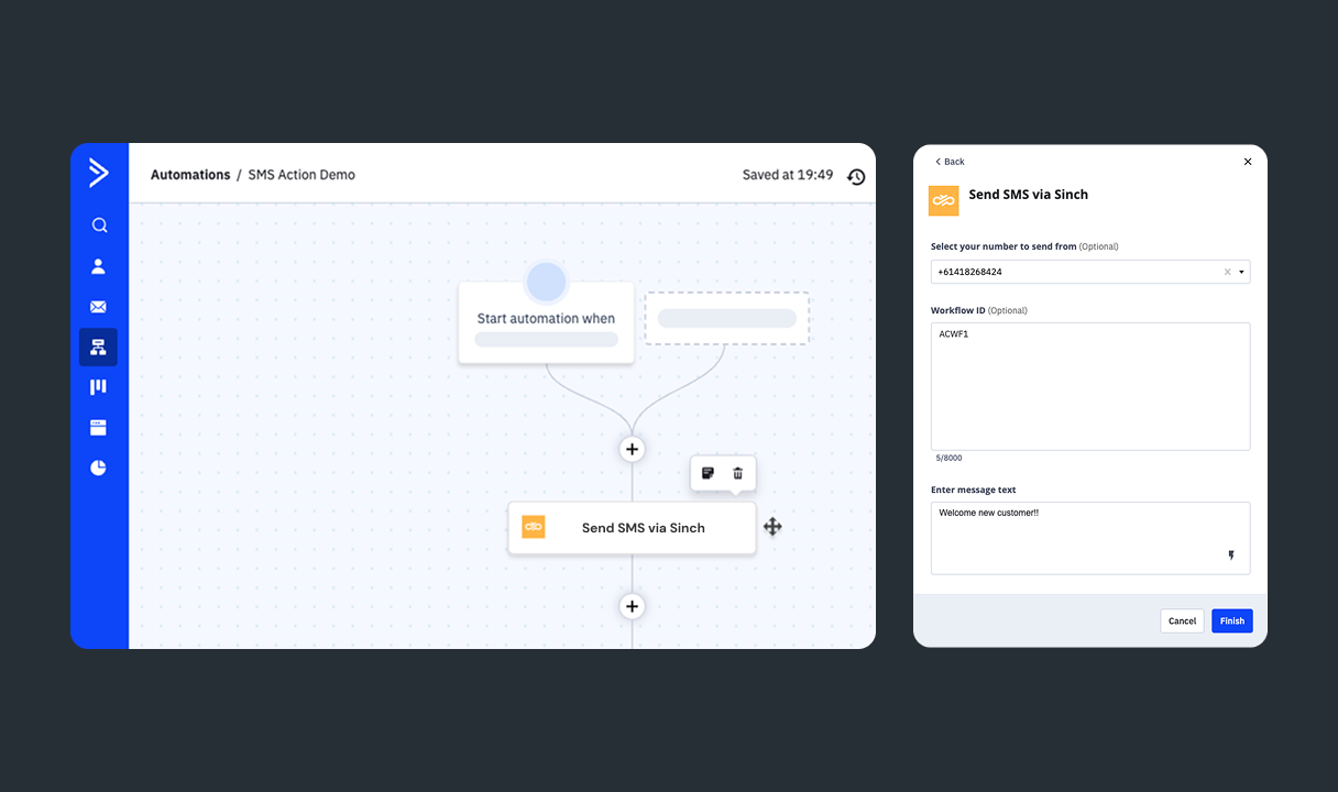 Image for Save time by adding SMS to marketing automation workflows 