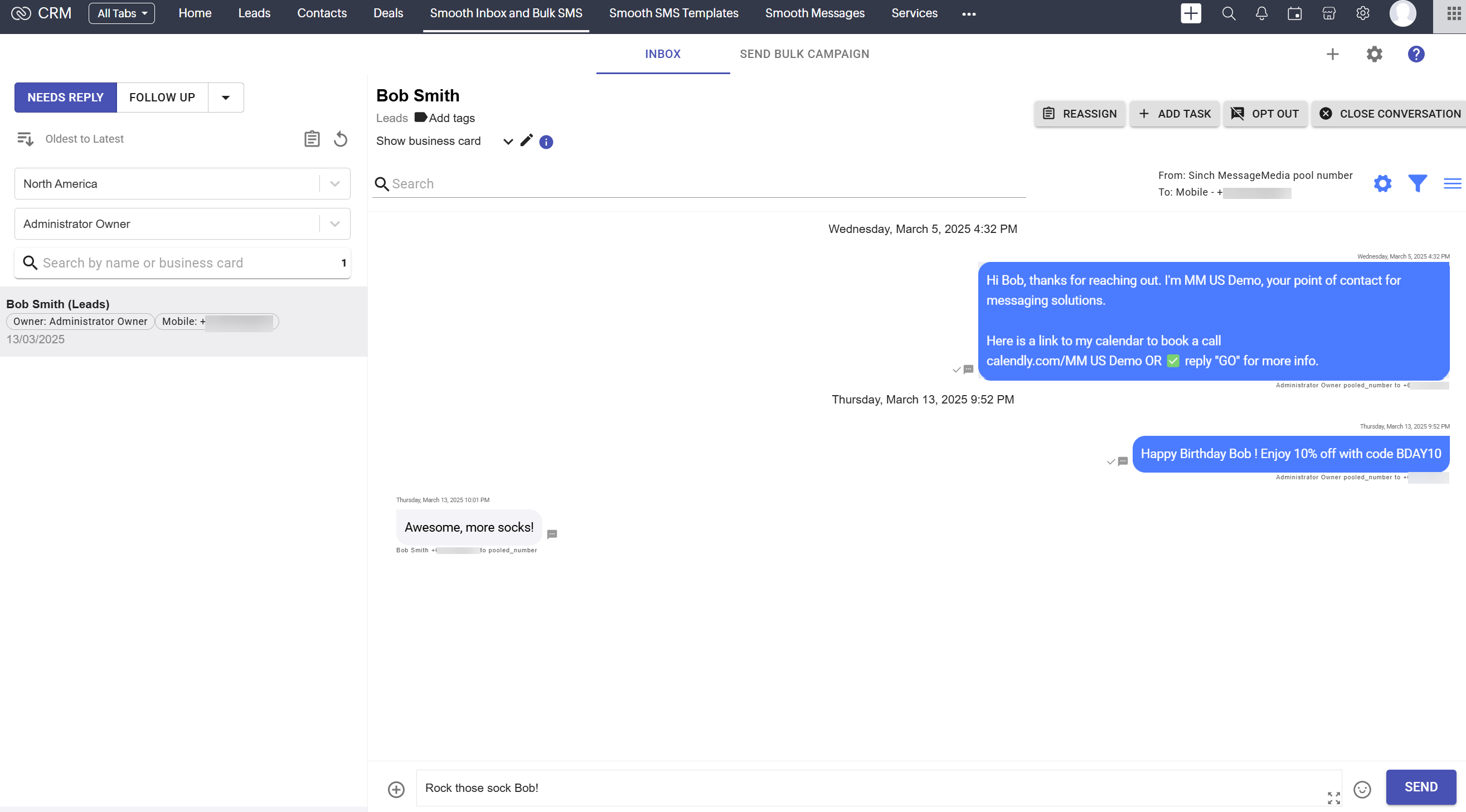 Image for Easily track and assign conversations back in one integrated inbox 