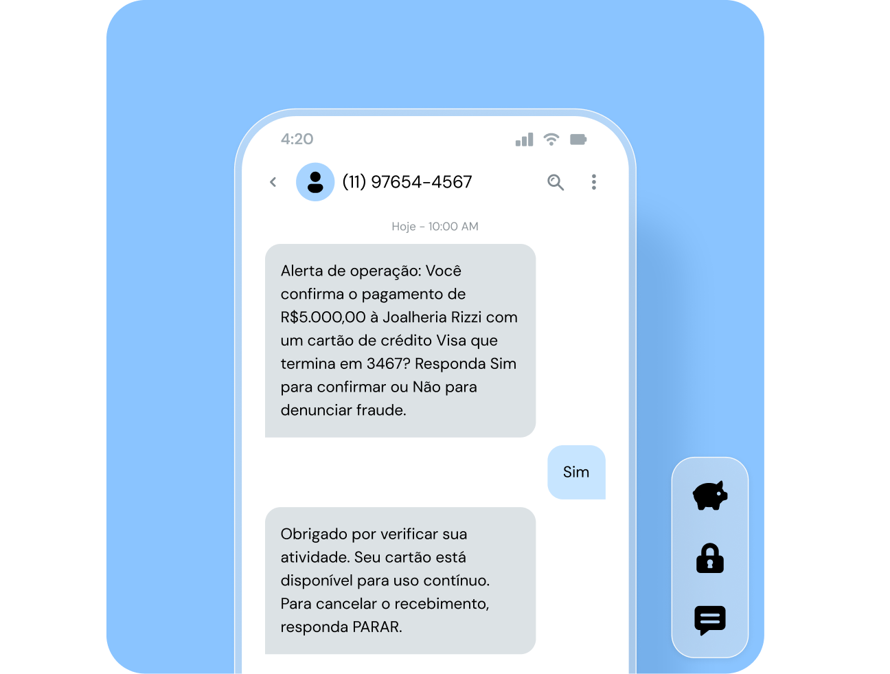 Imagem para Experimente nossa completa SMS API!